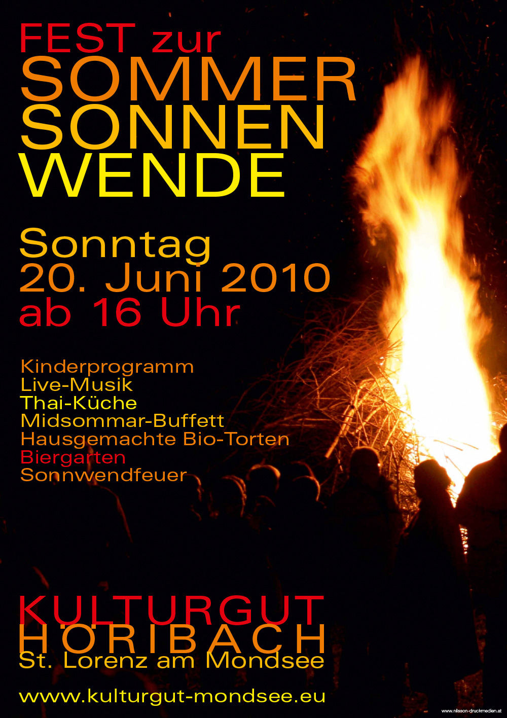 Plakat Sommersonnenwende